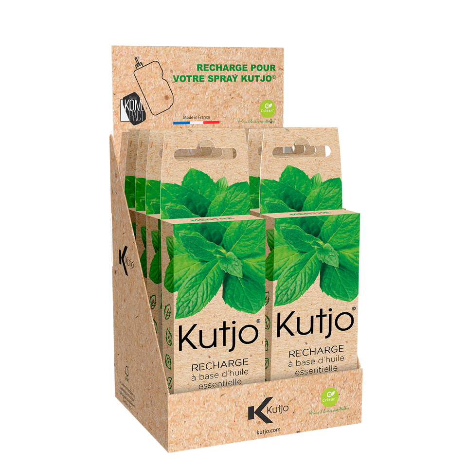 Kutjo - Wholesale Antibacteriële reiniger - Pack 10 Kompact Navullingen 15ml - Pepermunt2