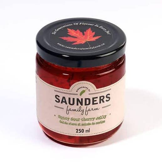 Spicy Sour Cherry Jelly (NEW!) for wholesale by Saunders Family Farm