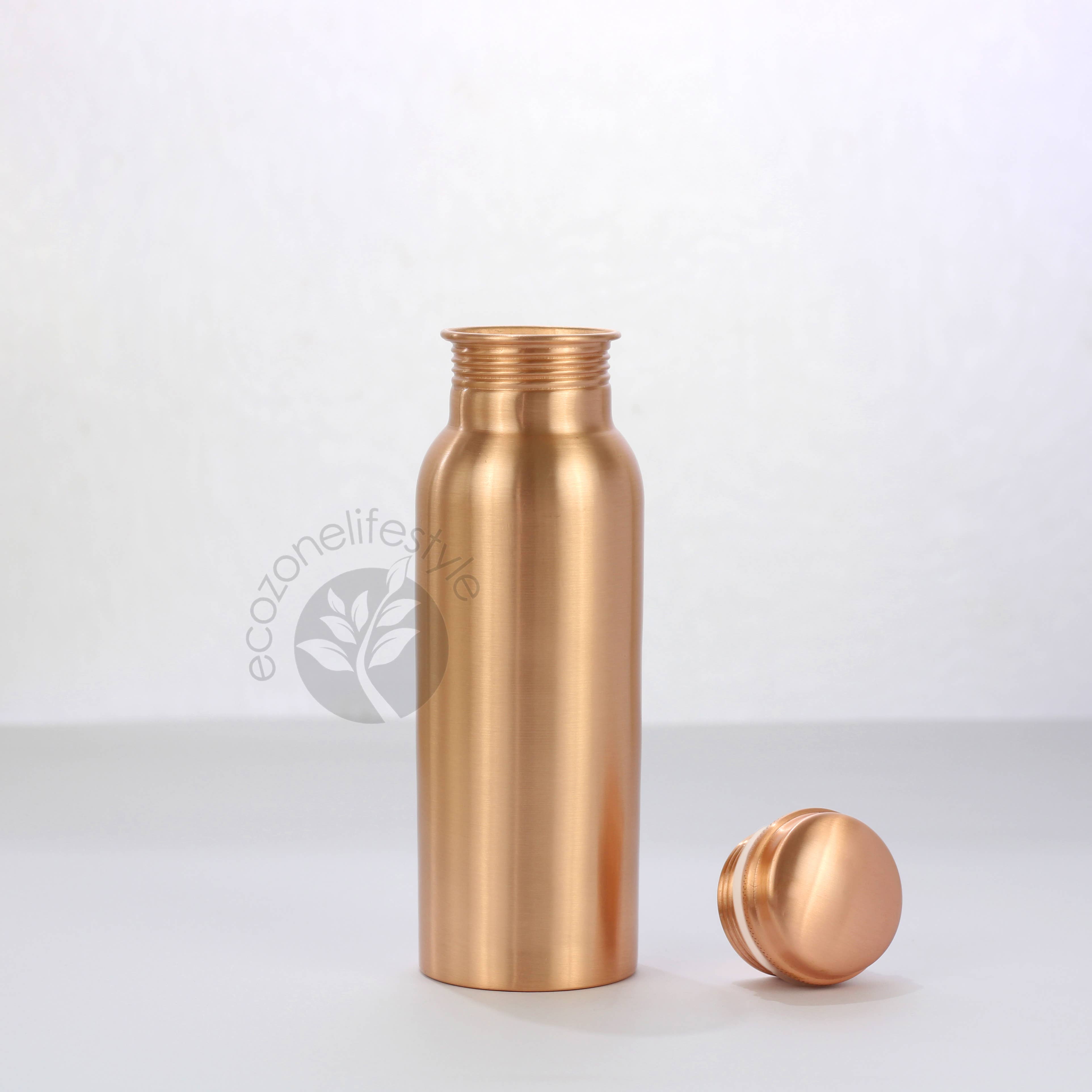 El'Cobre-Ecozonelifestyle – wholesale Water bottle – Elegant Plain Copper Water Bottle Matt - 700ML1