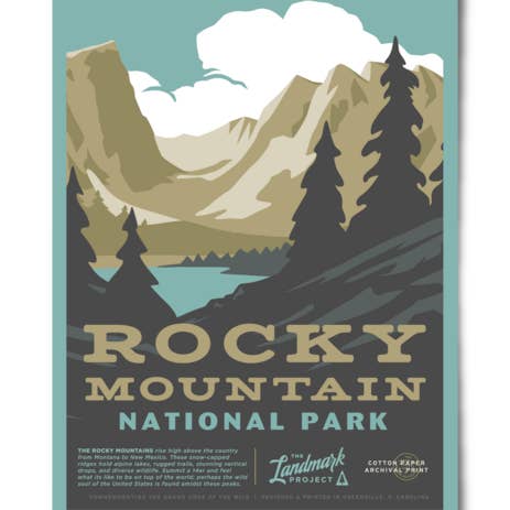 The Landmark Project - Vendita all'ingrosso Poster - Poster 12x16 del Parco Nazionale delle Montagne Rocciose0