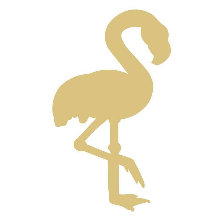 Recorte de madera sin terminar estilo 2 con diseño de flamenco para venta al por mayor de Diverse Woodworking