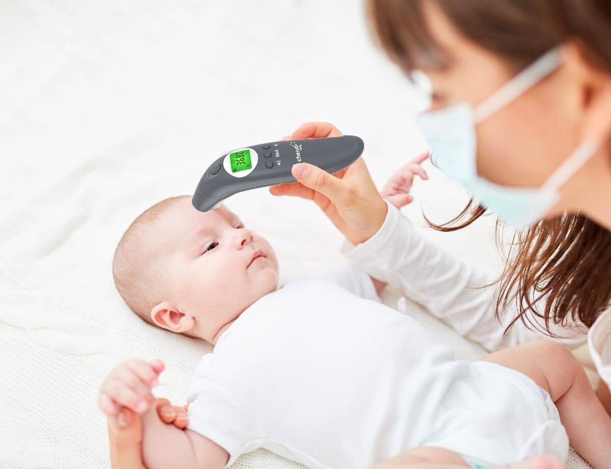 Cherub Baby - Wholesale Thermometer - Cherub Baby 4 in 1 Infrared Digital Ear And Forehead Thermometer V2 Australia - Slate1