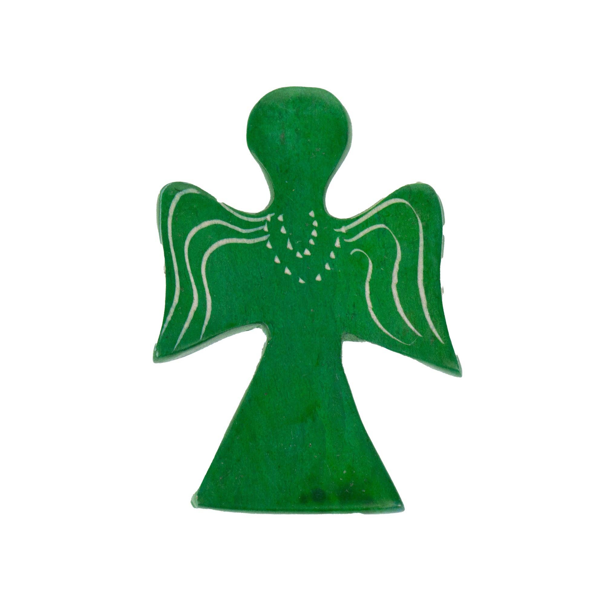 Global Crafts - Vente Figurine décorative - Paquet de 10 - Palm Angels colorés en stéatite7