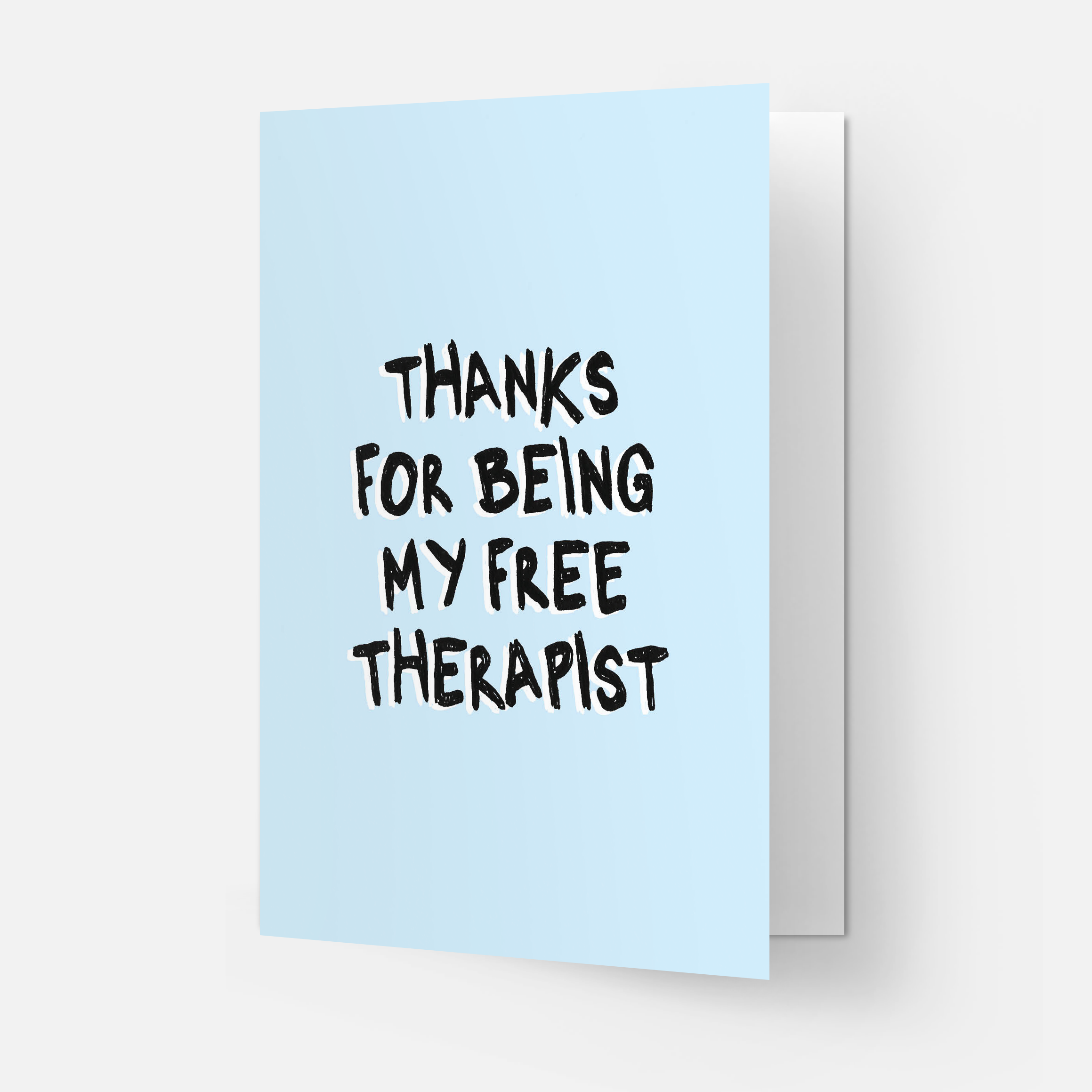 Kaart Blanche - Wholesale Bedanktkaartje - Free therapist greeting card1