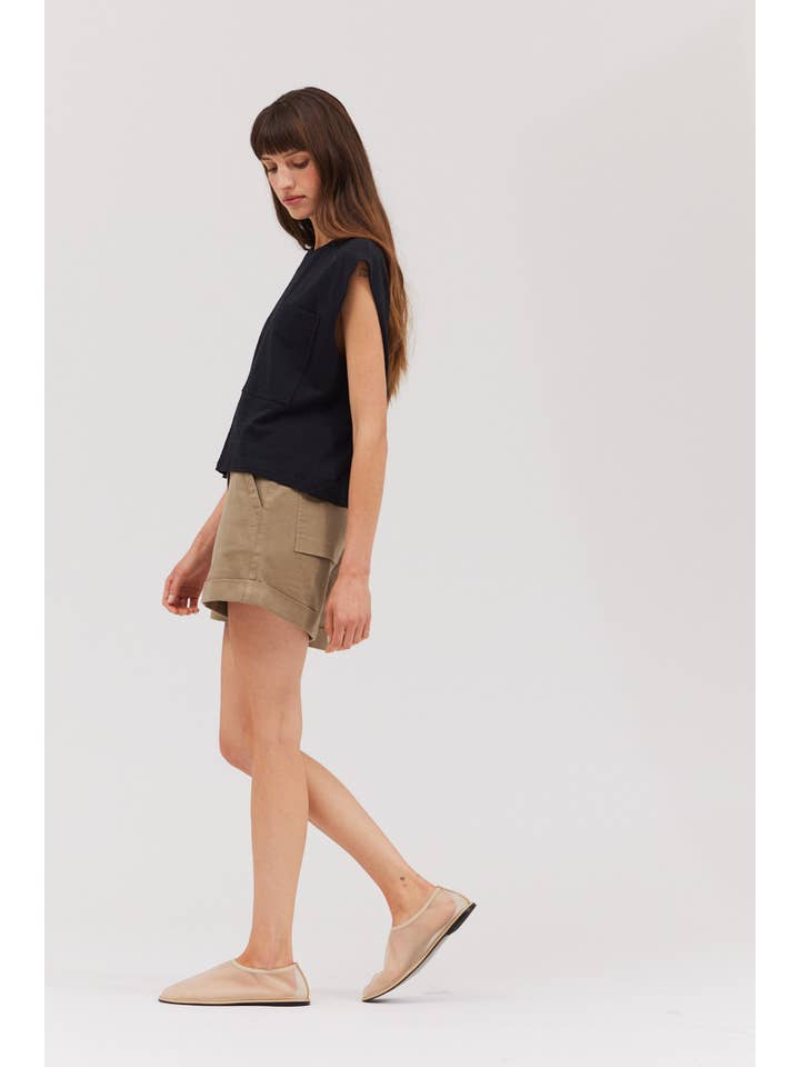 Grade & Gather - Wholesale T-Shirt - Women's - 41942 -Â STRETCH CROP TOP