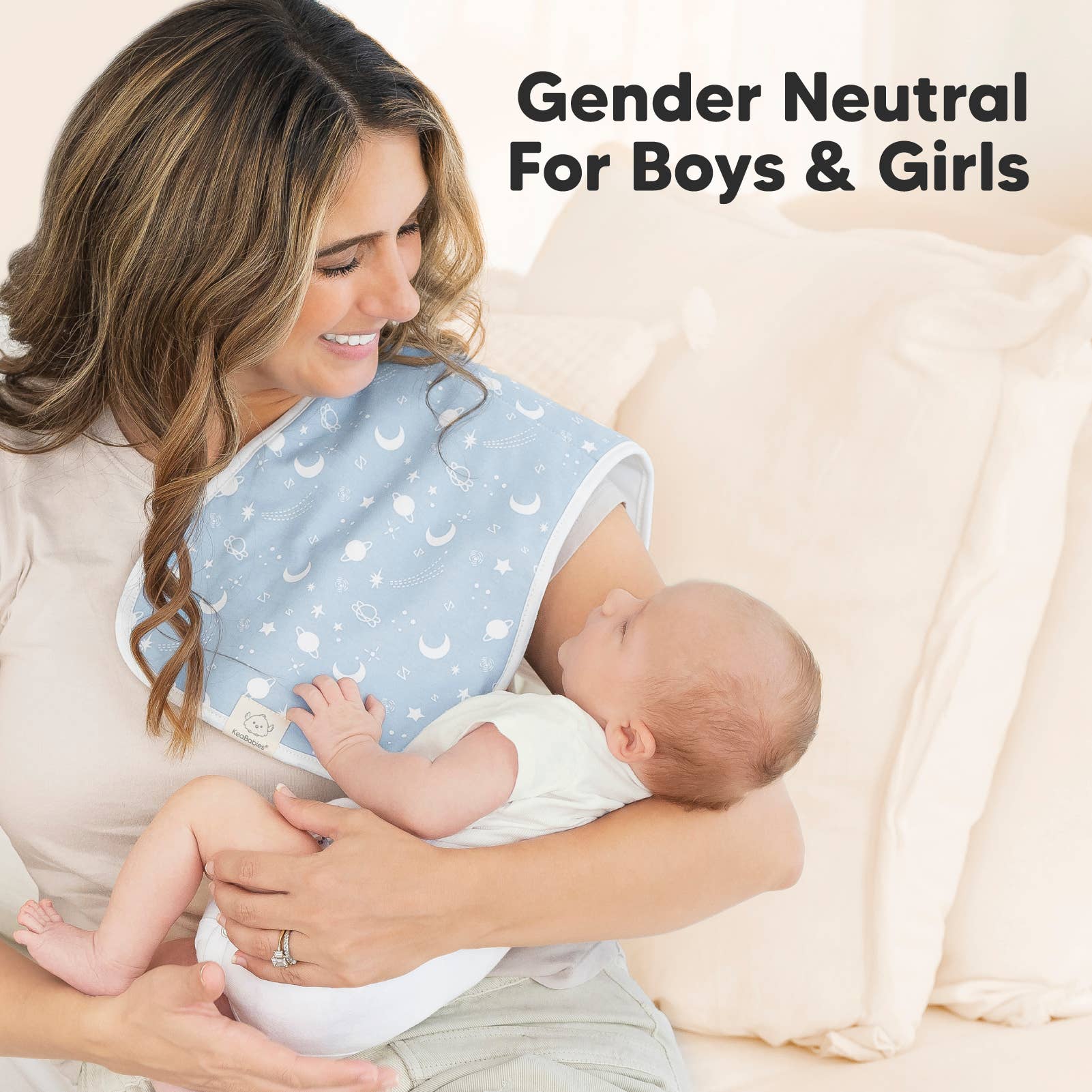 Konstellation KeaBabies 5-pack ekologiska haklappar för stadsliv för wholesale på Faire7