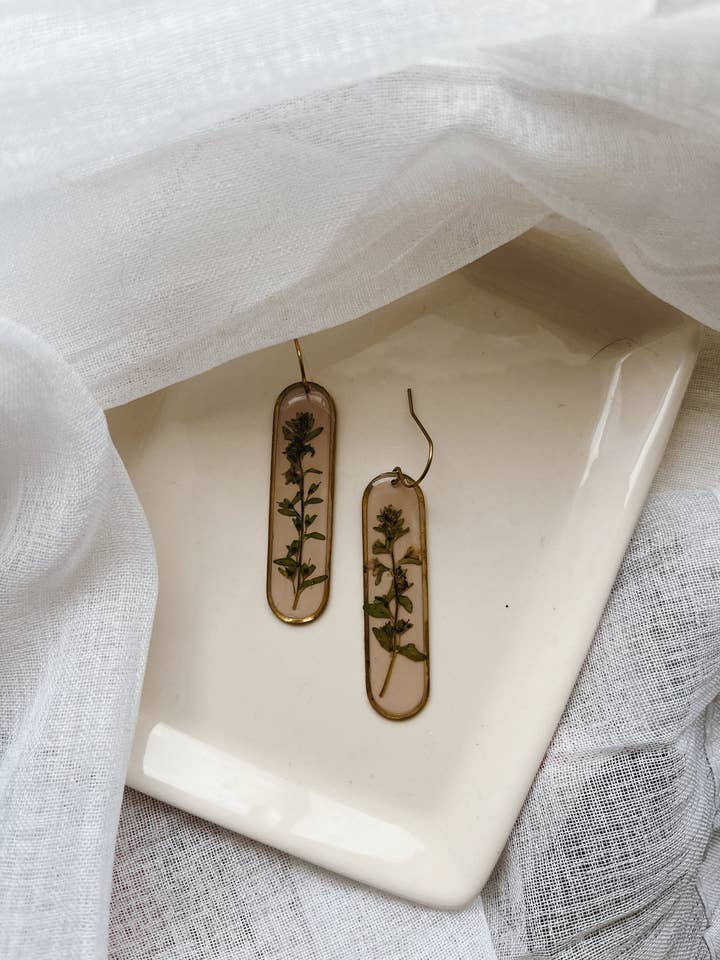 Dainty Floral Earrings | Vintage Style Earrings for wholesale by Land of Sky Design Co.