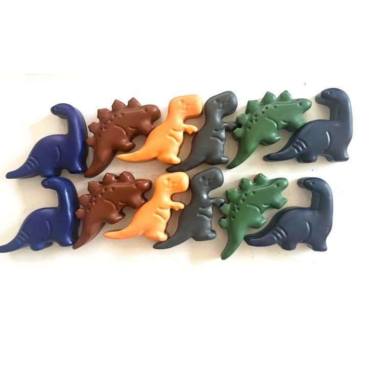 Wonder Hue Crayon Co. - Wholesale Crayons - Kids & Baby - Dinosaur Fun-Shaped Crayons, Non-Toxic Birthday Gift6