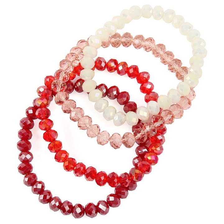 Love and Repeat - Vente Bracelet de perles - BRACELET EXTENSIBLE QUATRE LIGNES DE PERLES DE CRISTAL11