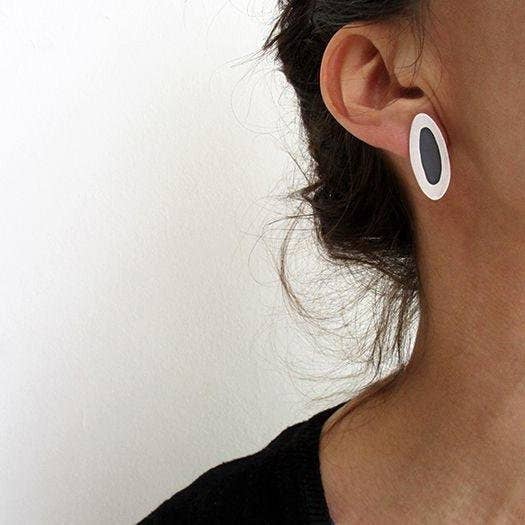 Kimya Joyas – Brincos de pino por atacado – Brincos Assimétricos de Prata com Pregos1