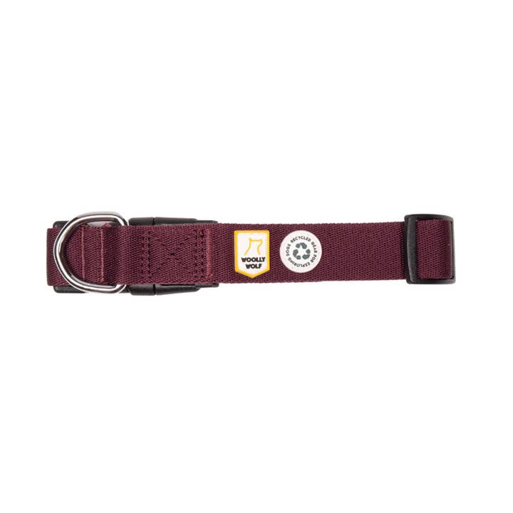 Woolly Wolf - Wholesale Pet Collar - Dog - Juicy Plum Dog Collar Recycled (RPET)1