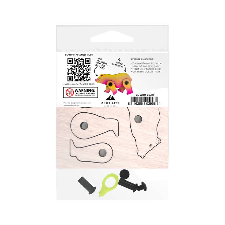 Zootility - Wholesale Puzzle – Child - Woodland Animal TekPets - Wood DIY Puzzle STEM Toy7