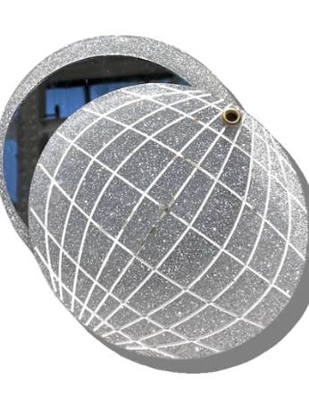 Specchio compatto Disco Ball dipinto a mano | Ecologico per la vendita all'ingrosso da parte di Solar Eclipse
