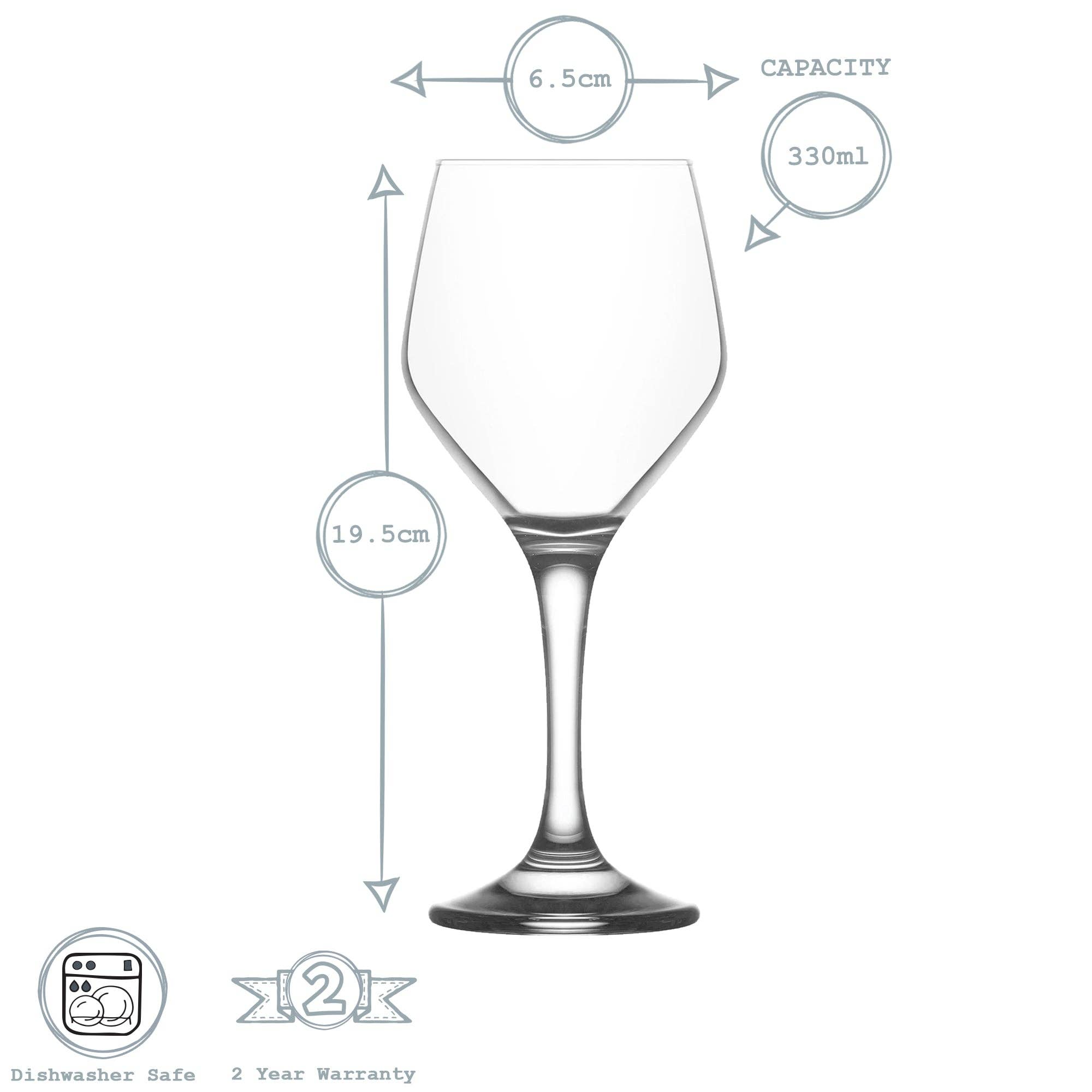Rinkit Ltd - Vente Verres à vin - Verre à vin Ella - 330 ml4