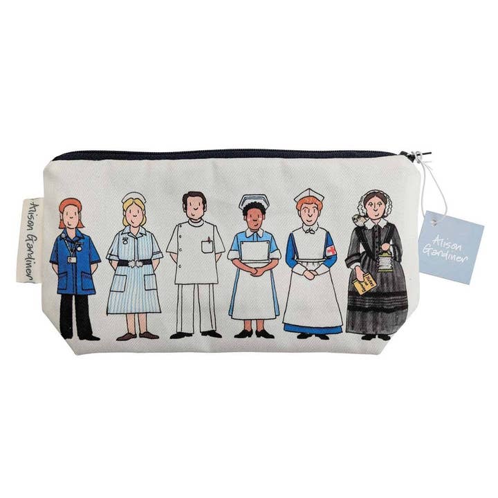 Nursing Cosmetic Bag / Pencil Case for wholesale by Alison Gardiner US