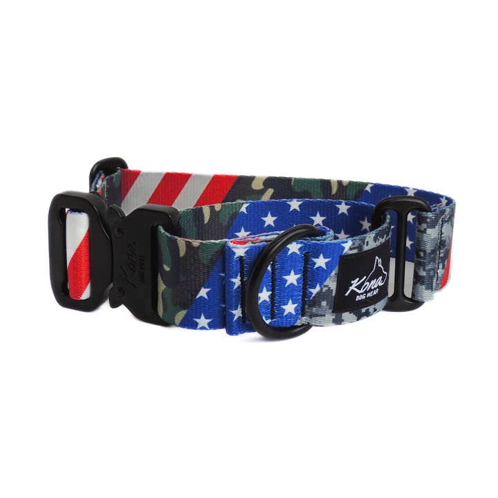 Patriot Martingale Collar for wholesale by Kona Dog Wear