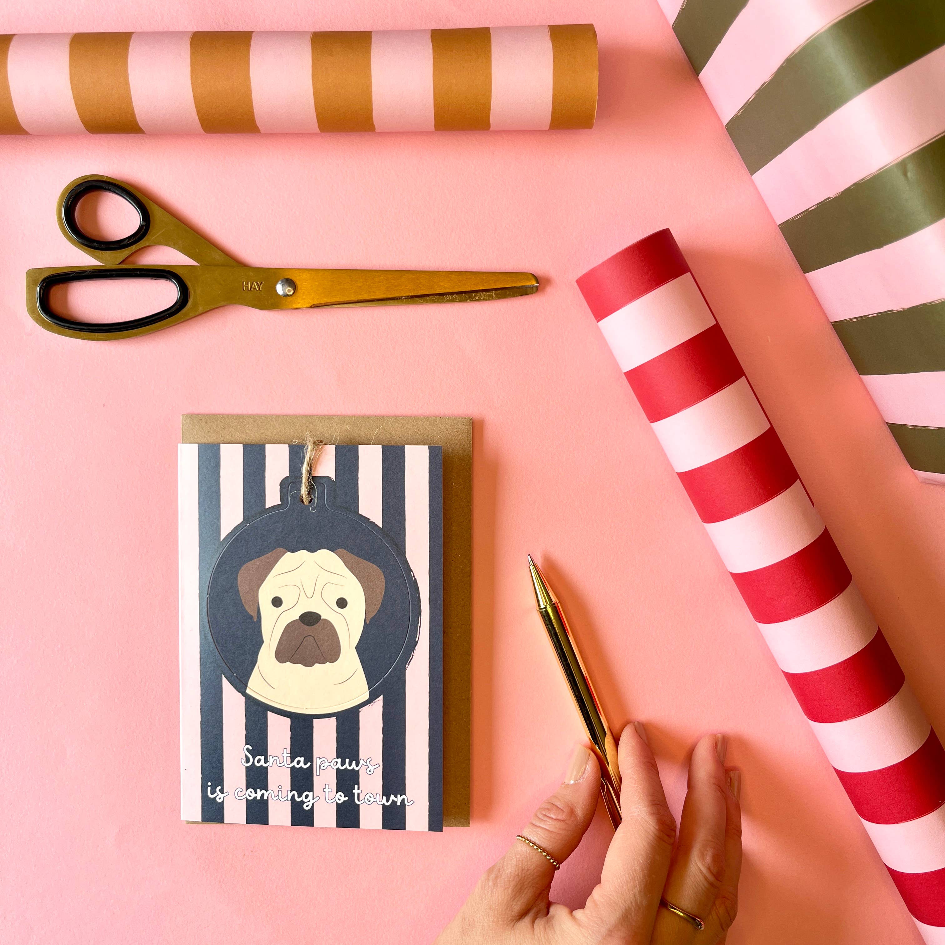 Heather Alstead Design Ltd - Wholesale Christmas card - Dog Breed - Pop Out Christmas Bauble Cards 17