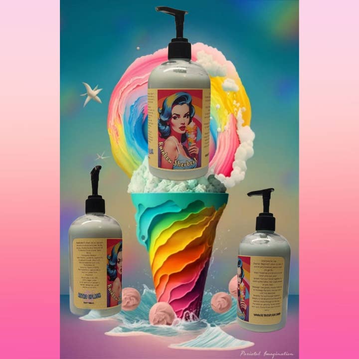 Lotion pour pompe Rainbow Sherbet pour la vente par Retro Splash
