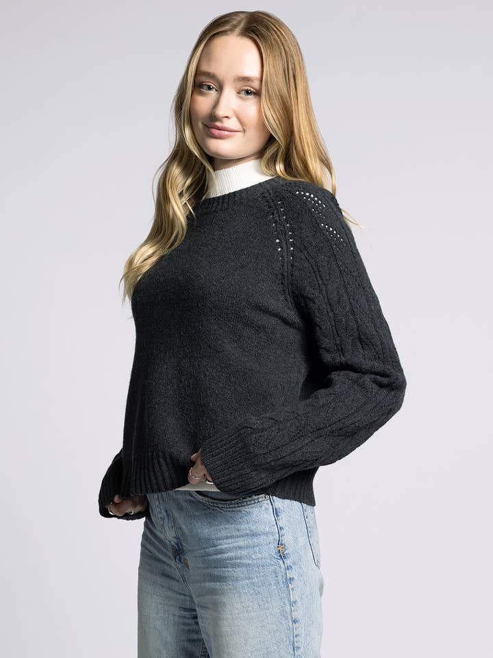 Weekend Los Angeles - Wholesale Knit Sweater - Women's - Knit Raglan Sweater - ZOEY SWEATER2