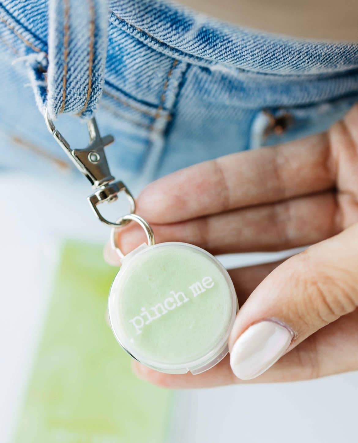 Pinch Me Therapy Dough - Wholesale Stress Relief Ball/Dough - Clip On Locket - Beach3