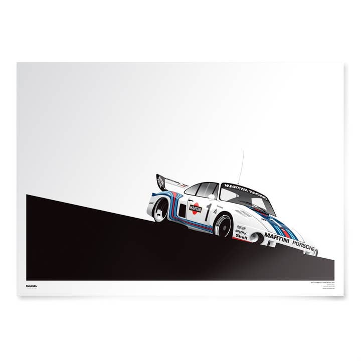 Rolf Stommelen, Porsche 935, 1976 for wholesale by Ricardo Fine Car Artwork