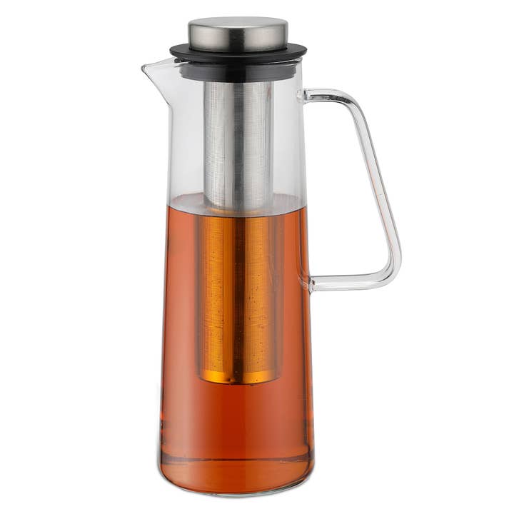 Karl Weis - Wholesale Carafe - Glass Carafe with Deep Stainless Steel Filter 1L2