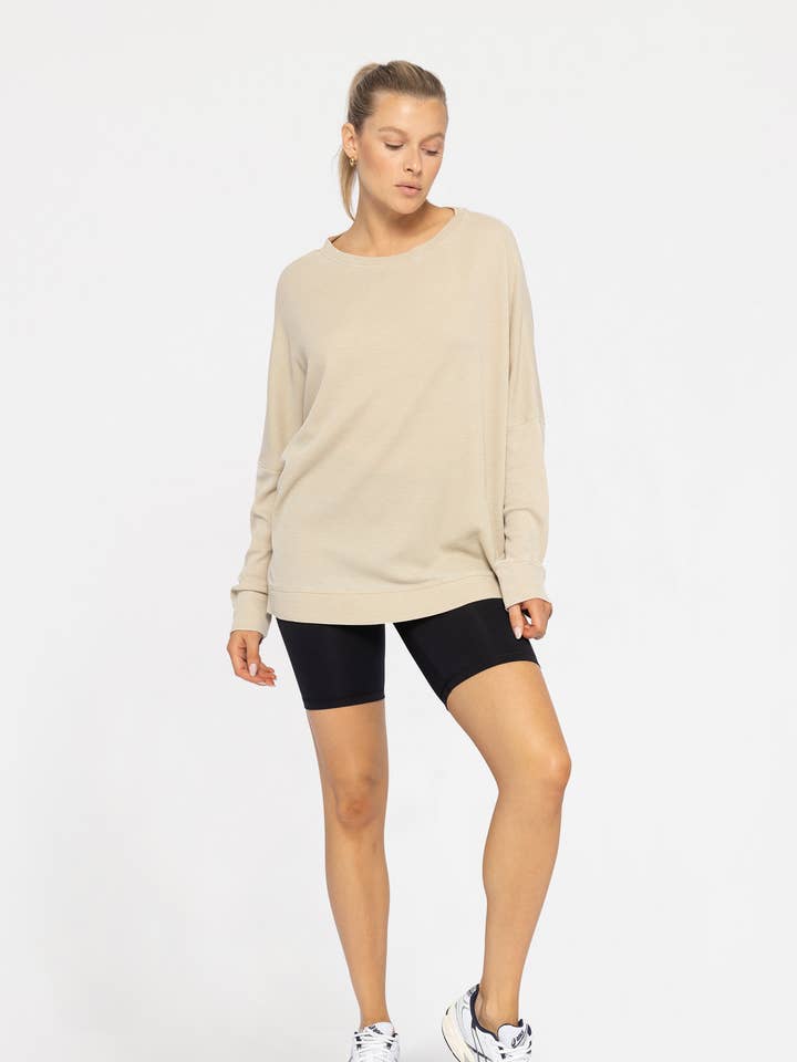 Mono B - Wholesale Athletic Shorts - Women's - Venice Crossover Waist Biker Shorts3