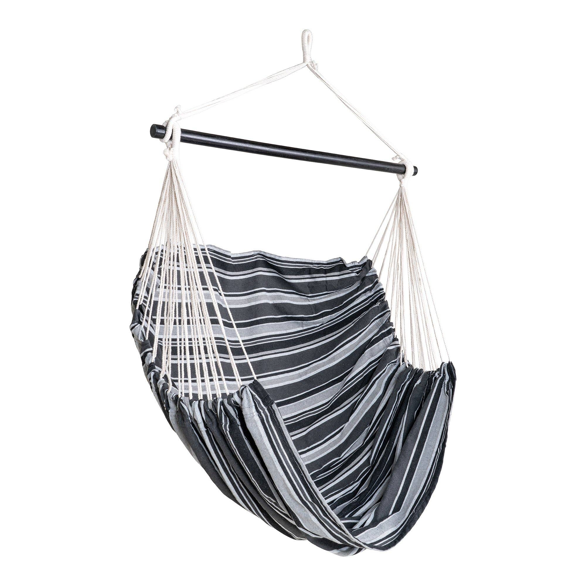 Grey Black Lamia Hammock Chair for wholesale on Faire0