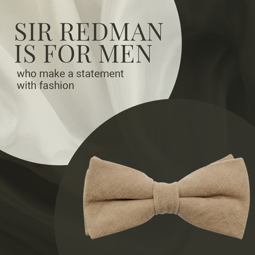 Sir Redman - Wholesale Bow Tie - Men's - Sir Redman Bow Tie - Sand color4
