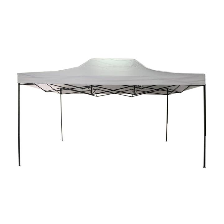 Sammenklappelig Hvidt Pavillon Metal Polyester 3X4,5 for engroshandel hos Mobili Rebecca