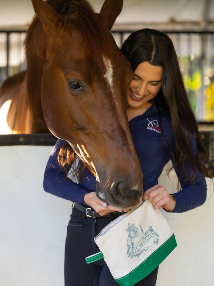 Michigan Summer Toiletry Bag for wholesale by Hedera Equestrian