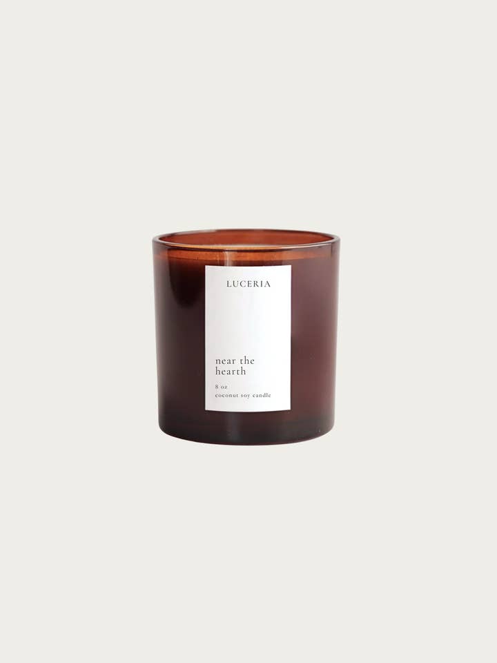 Near the Hearth Candle | Herb Soy Wax Candle for wholesale by Luceria Candle Co.