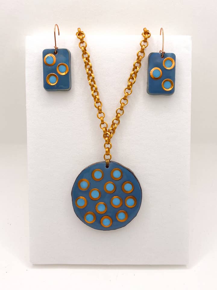 COLLAR + PENDIENTES RAMETTA PIEZA ÚNICA para venta al por mayor de DeliArt