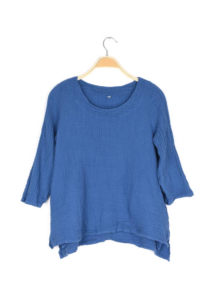 Nusantara Inc. - Wholesale Blouse - Women's - Thai Cotton Long Sleeve Tunic-03477 (S/M, L/X, XXL)21