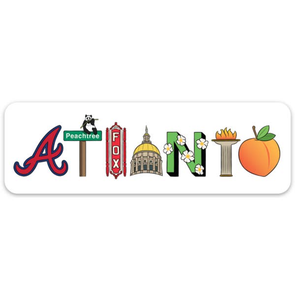 THE FOUND - Wholesale Sticker - Atlanta Icons Die Cut Sticker