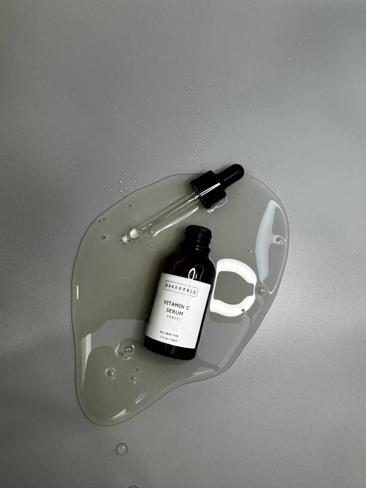 Vitamin C Serum + Hyaluronic Acid for wholesale by NAKEDFACE Skincare