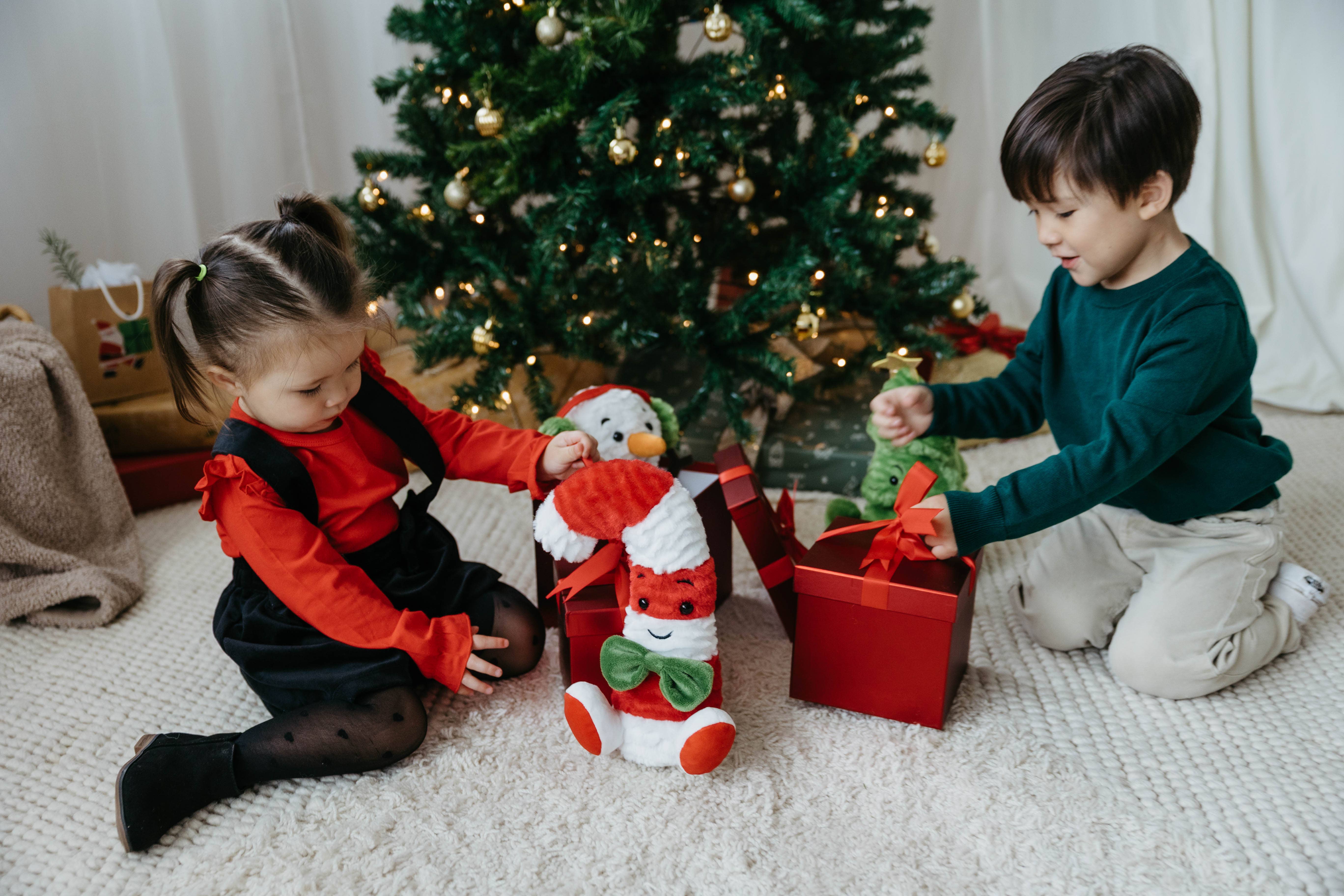 The Petting Zoo - Wholesale Stuffed/Plush Toy - Kids & Baby - Holiday Nuggetz Candy Cane Medium 11" (27cm) Eco-Plush2