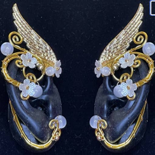 Silver Lady Inc. – Großhandel Kostüm – Damen – Elfenohren mit Flügeln und Blumen1