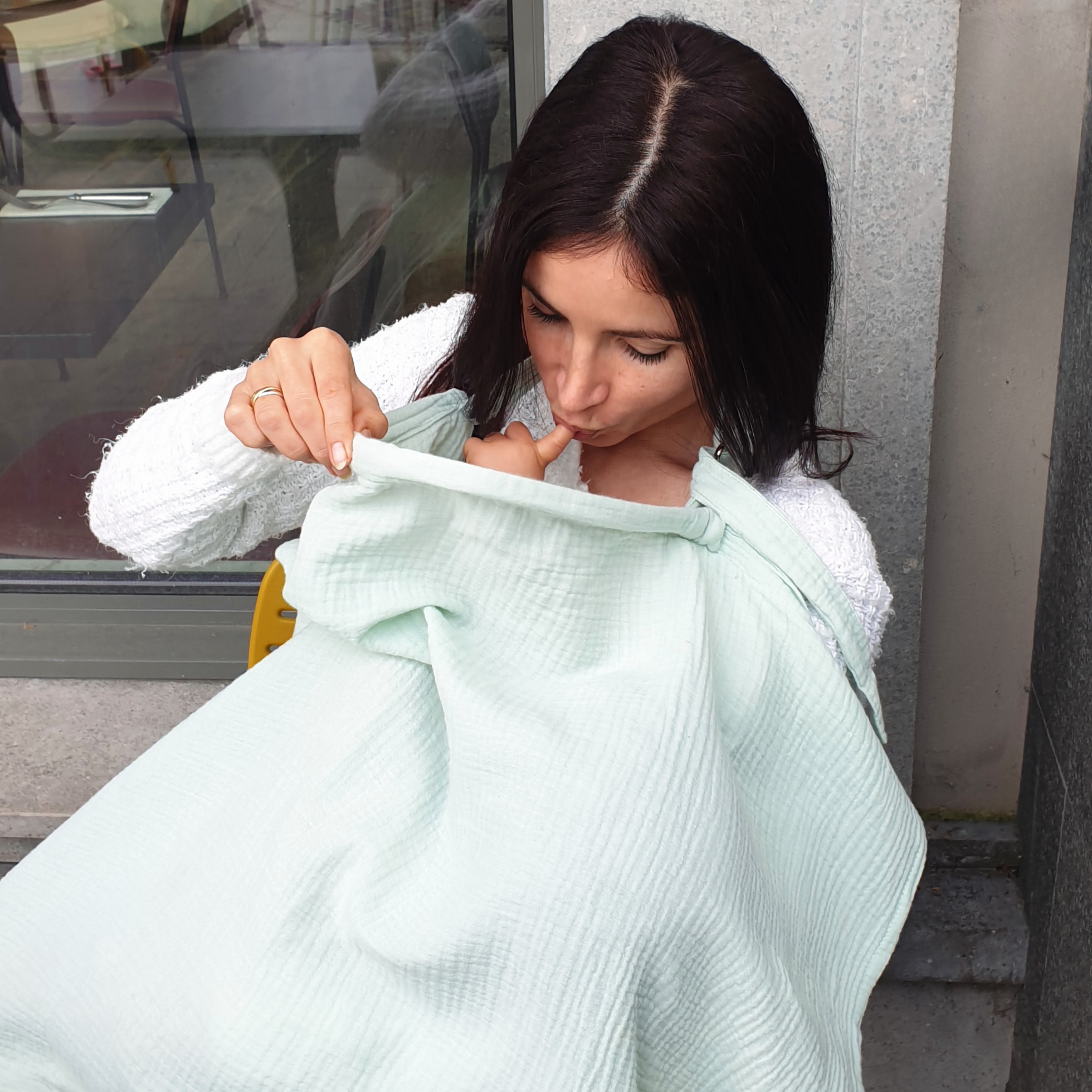 Eco Baby Planet - Wholesale Nursing Cover - Maternity - Nursing Cover for Breastfeeding Mums - Muslin Organic Cotton2