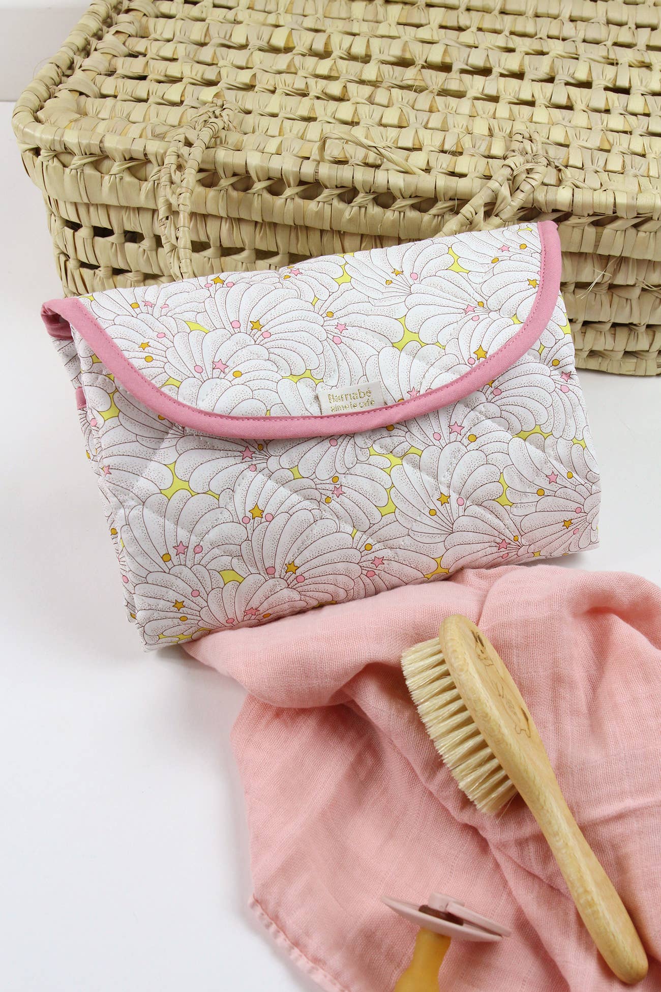 BARNABÉ AIME LE CAFÉ - Wholesale Changing Mat/Pad - Baby - Liberty® fabric and PVC baby changing mat0