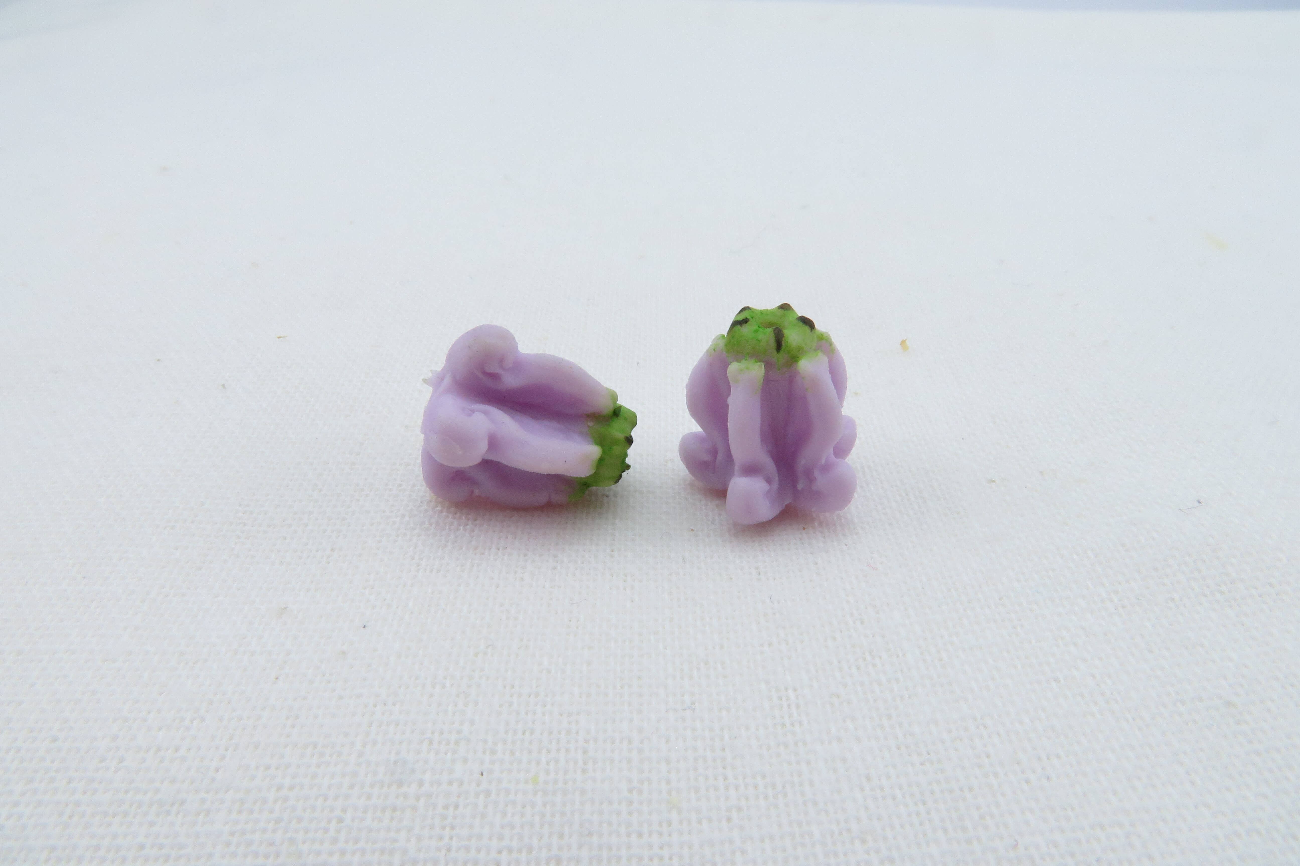 OpalHaus - Wholesale Craft Supplies - Crown Flower Clay Flowers, Purple Clay Flowers, Handmade1