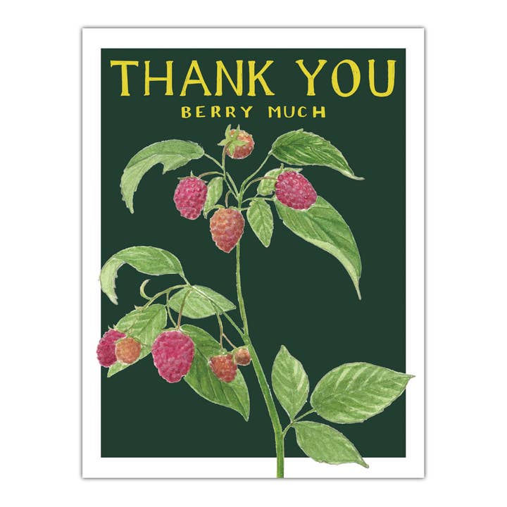 Thank You Berry Much Card - Thank You Greeting Card for wholesale by Yardia