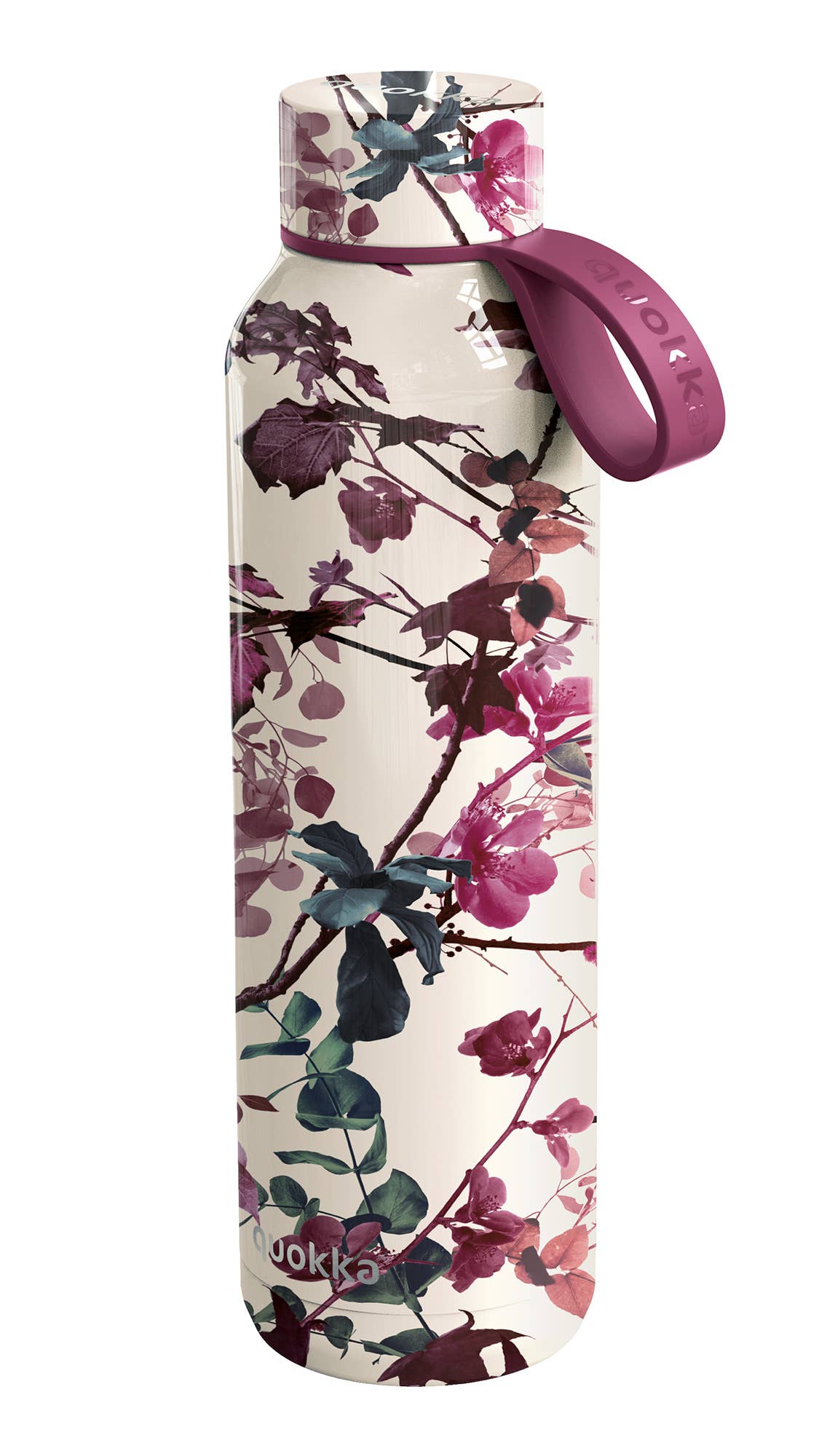 QUOKKA - Wholesale Water Bottle - SOLID STAINLESS STEEL THERMOS BOTTLE WITH TREE BRAN HANGER