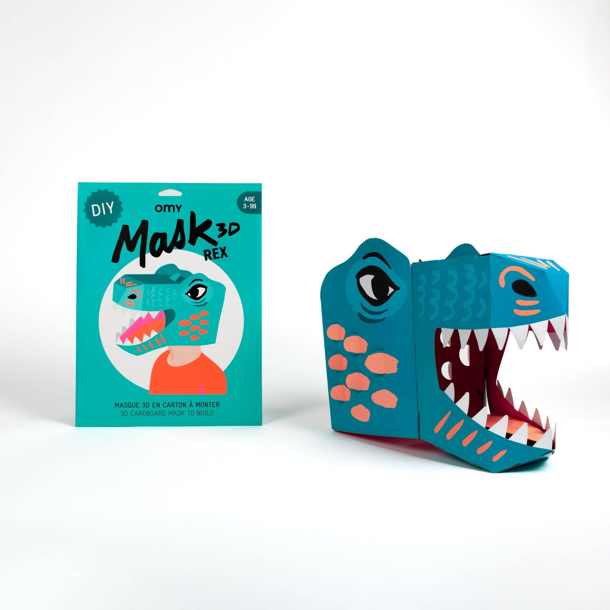 OMY - Wholesale DIY Craft Kit - Kids - 3d mask -  DINO1