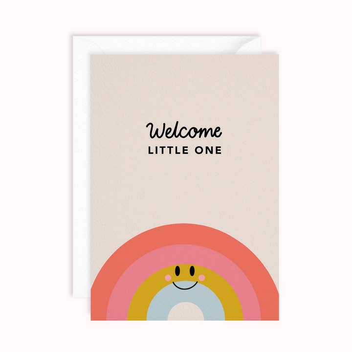 Welcome Baby Card | New Baby Card | Baby Card neutro per la vendita all'ingrosso da parte di Dani White Design
