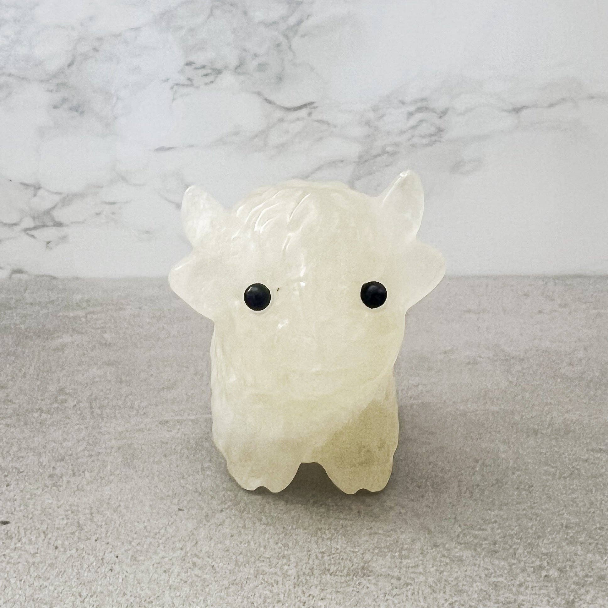 Light Breeze Candle Co. - Wholesale Decorative Figurine - Handcrafted Crystal Cattle & Sheep Carving in Multiple Natural Stones1