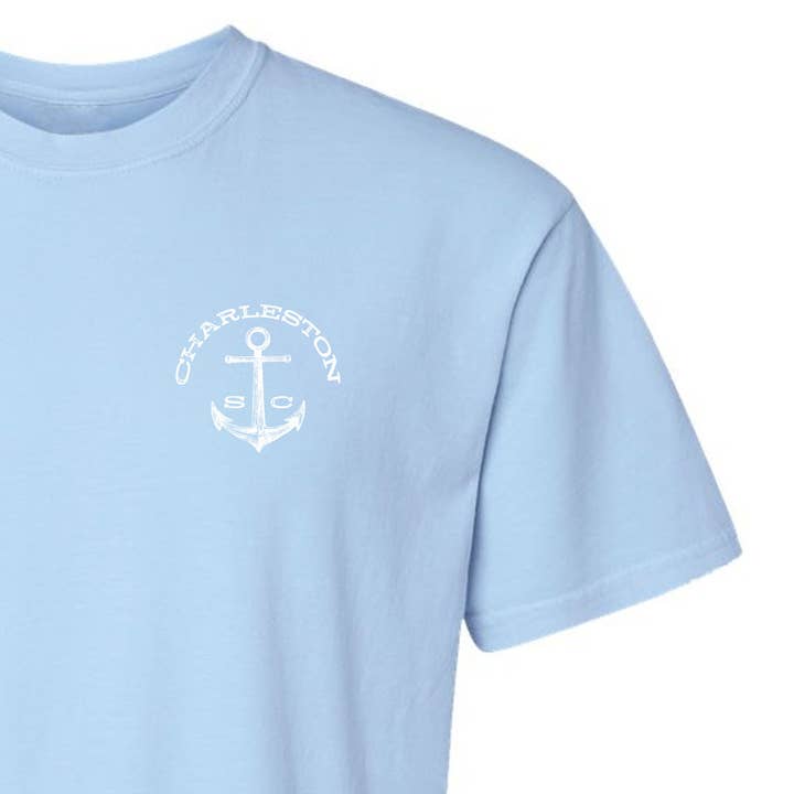 Charleston Apparel - Wholesale Screen Printed T-Shirt - Unisex - Anchor Oysters Customizable Sheepshead Fish Shirt