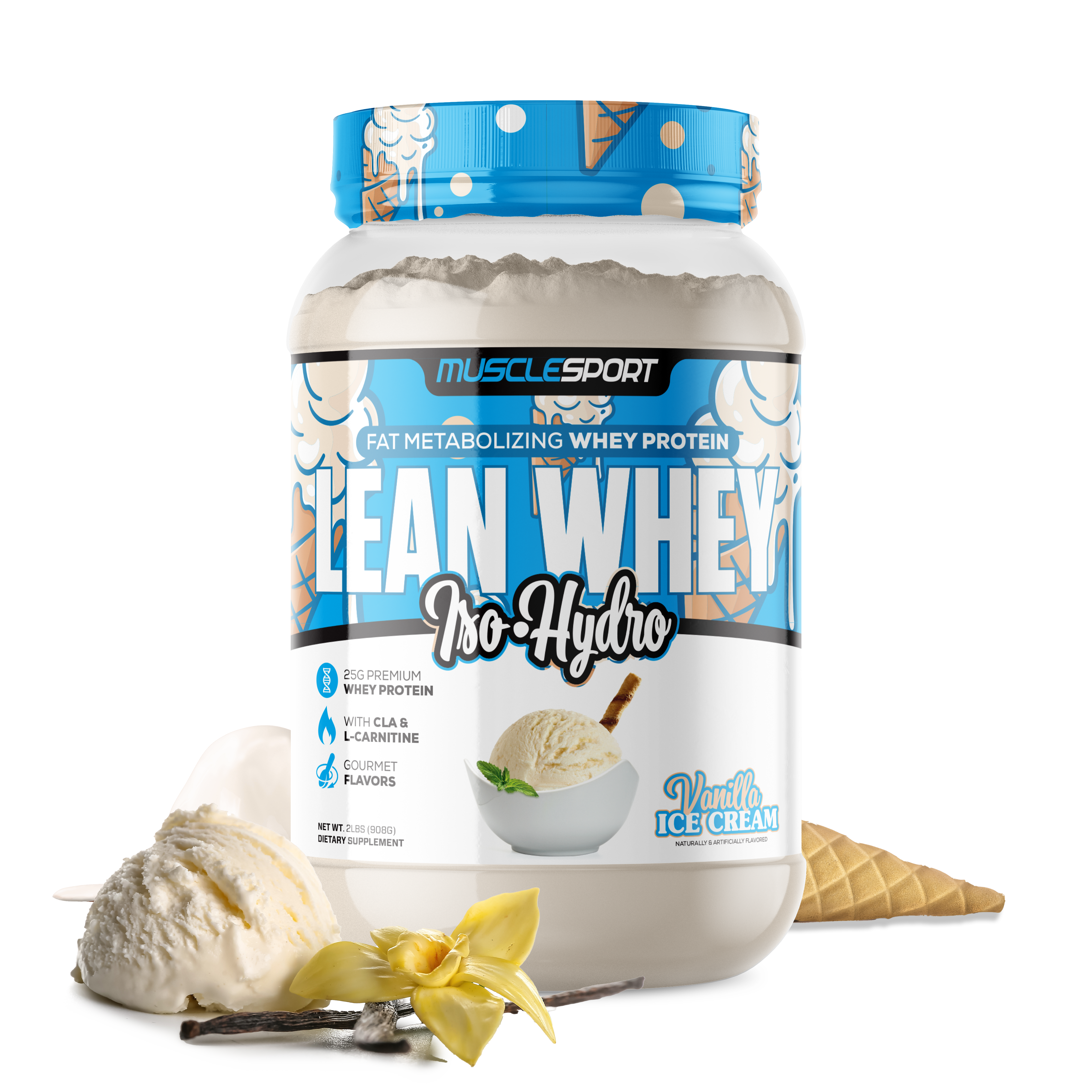 MuscleSport - Wholesale Protein/superfood powder - Lean Whey® Iso Hydro Gourmet Protein 2lb - Limited Edition79