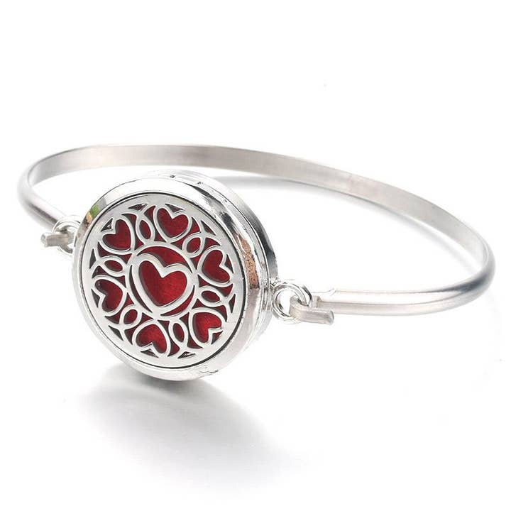 Aromatherapy Heart Bracelet for wholesale by Midnight Lighthouse