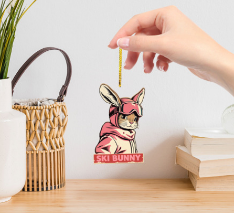 Sofs Designs - Wholesale Ornament - Wood Ornament or coasters. Check different Ski options0